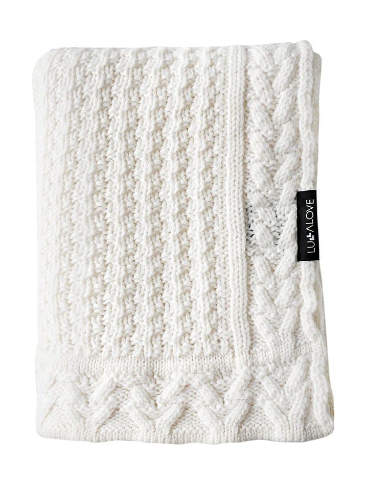 Lullalove Kocyk w kolorze kremowym rozmiar: 100x90 cm