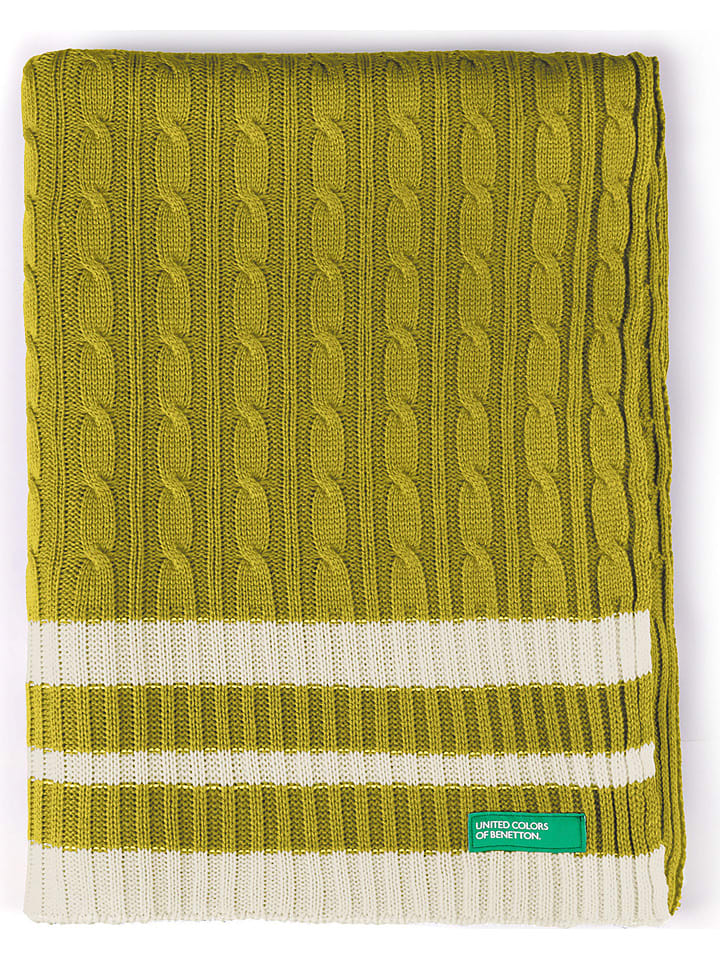 Benetton Pled w kolorze żółtym rozmiar: 140x190 cm