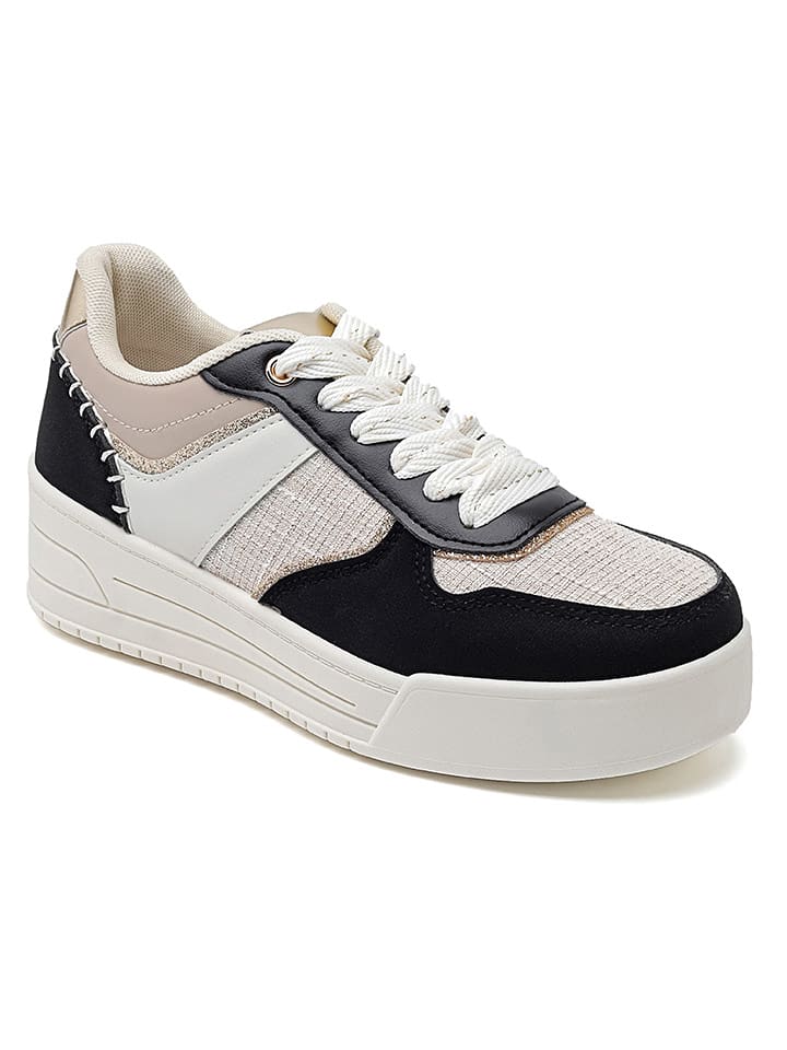 Sixth Sens Sneakersy w kolorze beżowo-czarnym rozmiar: 39