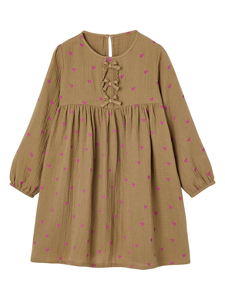 vertbaudet Sukienka w kolorze oliwkowym rozmiar: 92