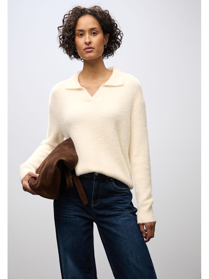 Cecil Sweter w kolorze kremowym rozmiar: 38