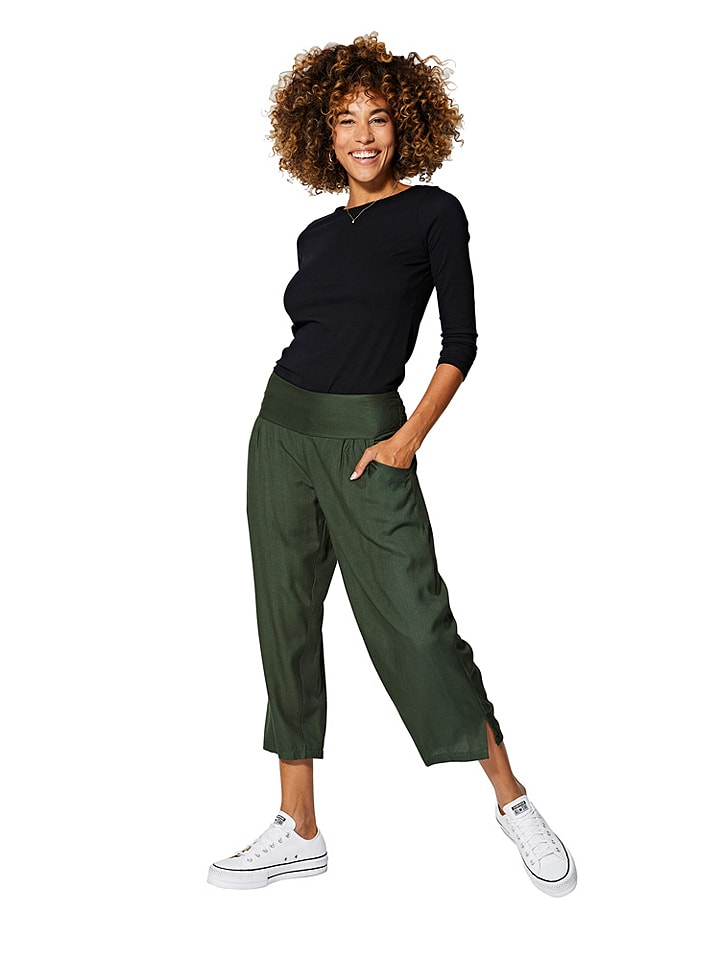 Aller Simplement Spodnie w kolorze zielonym rozmiar: 38-42