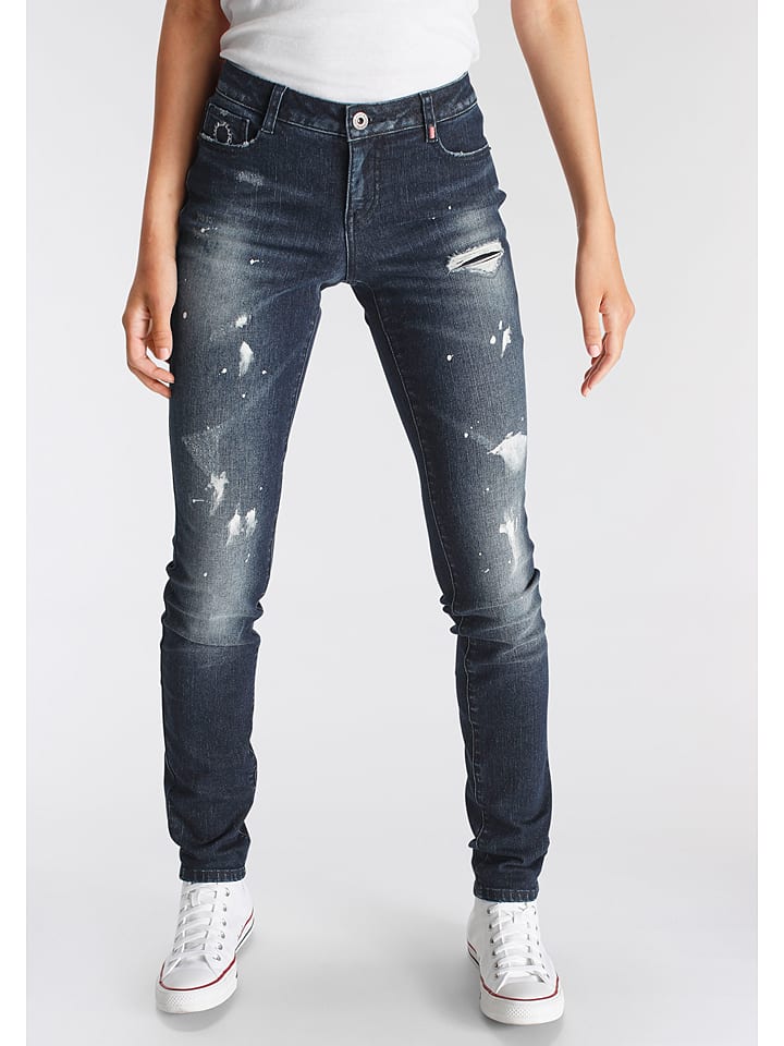 alife and kickin Dżinsy - Slim fit - w kolorze granatowym rozmiar: W36