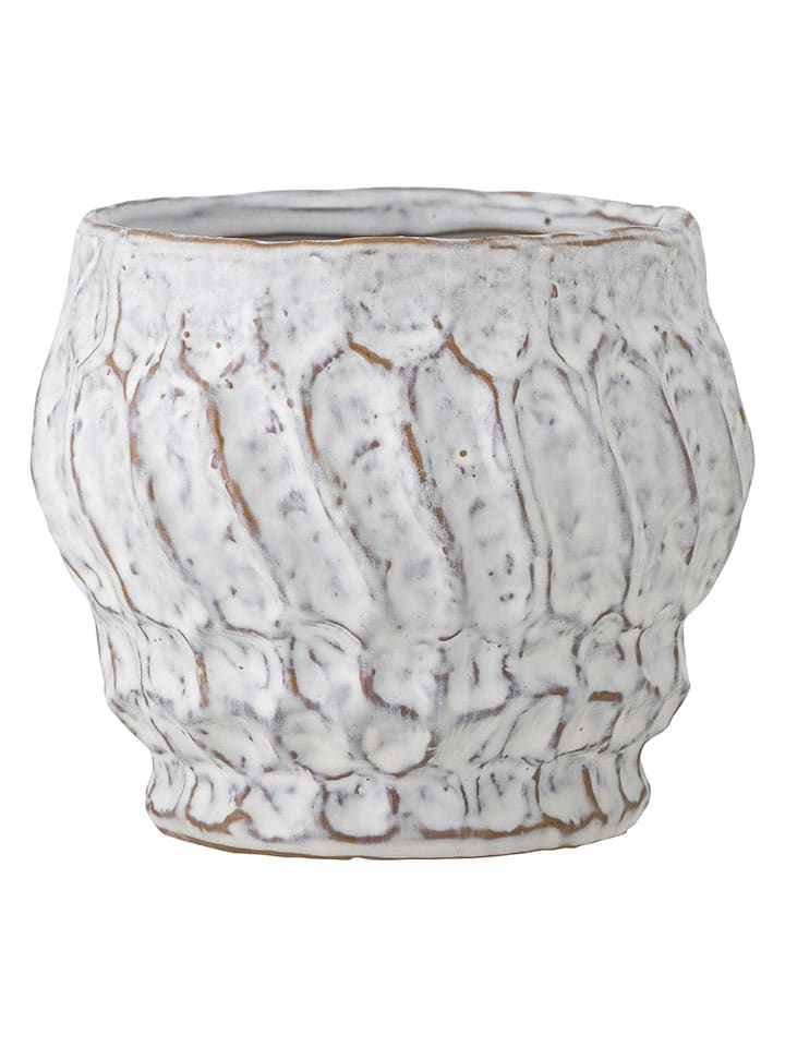 Bloomingville Doniczka "Cami" w kolorze białym - wys. 11,5 x Ø 13,5 cm rozmiar: onesize