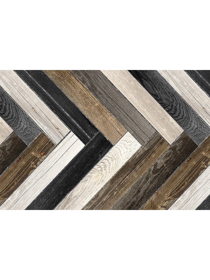 deco Rugs & Carpet Dywan winylowy w kolorze brązowo-szarym rozmiar: 50x200 cm