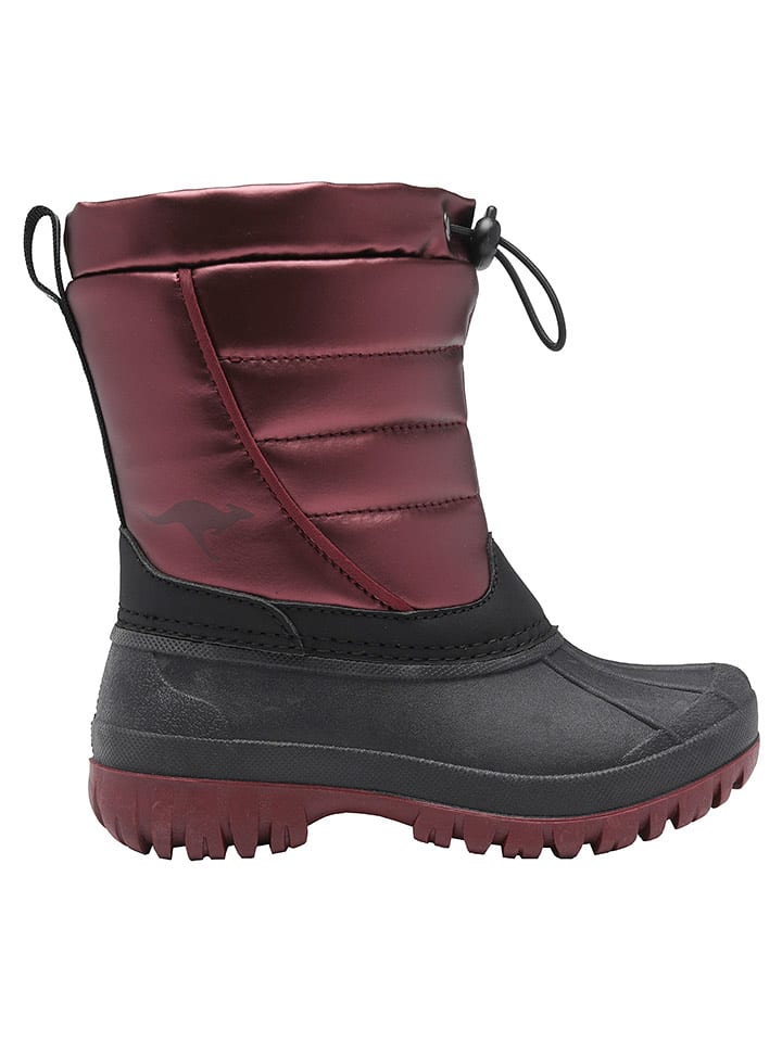 Kangaroos Kozaki zimowe "K-Ben" w kolorze ciemnoczerwono-czarnym rozmiar: 38