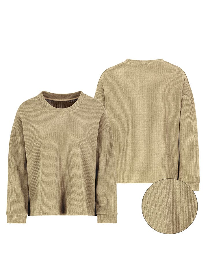 Sublevel Sweter w kolorze beżowym rozmiar: L/XL