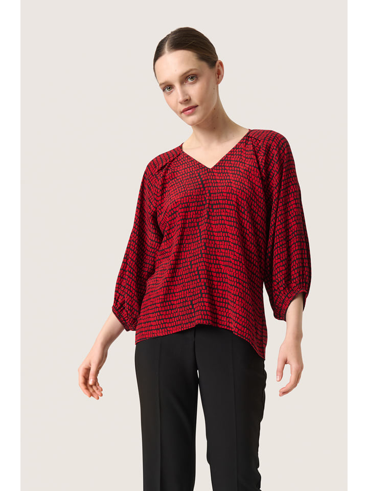 Soaked in Luxury Bluzka "Soaked in Luxury" w kolorze czerwonym rozmiar: XL