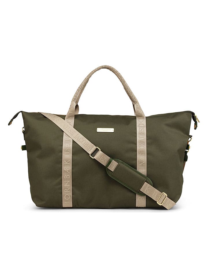 Ilse Jacobsen Shopper bag w kolorze khaki - 60 x 38 cm rozmiar: onesize