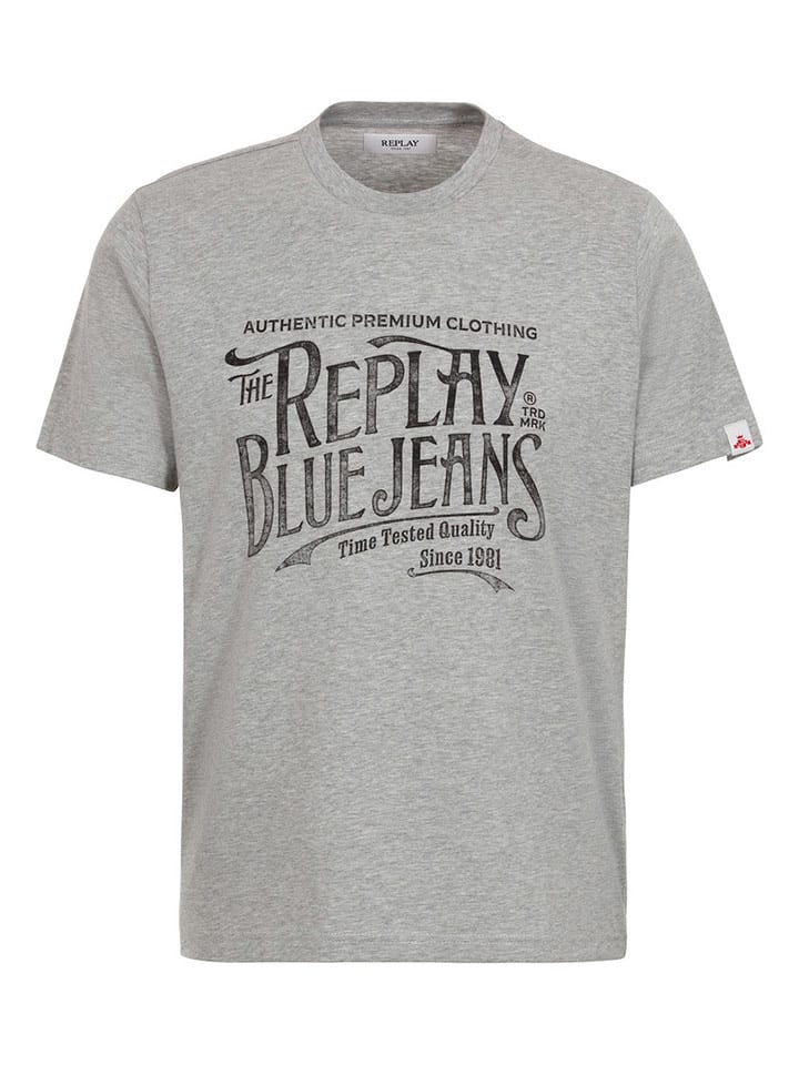 Replay Koszulka w kolorze szarym rozmiar: M