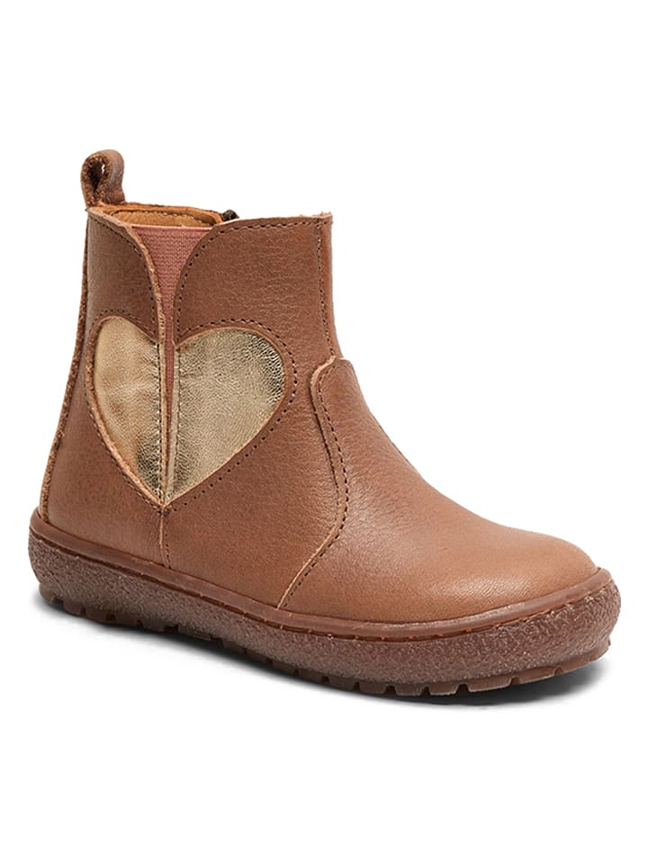 bisgaard Skórzane botki w kolorze brązowym rozmiar: 30