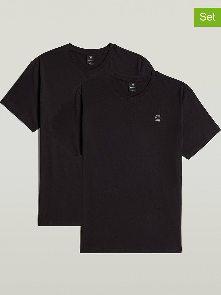 G-Star Koszulki (2 szt.) w kolorze czarnym rozmiar: L