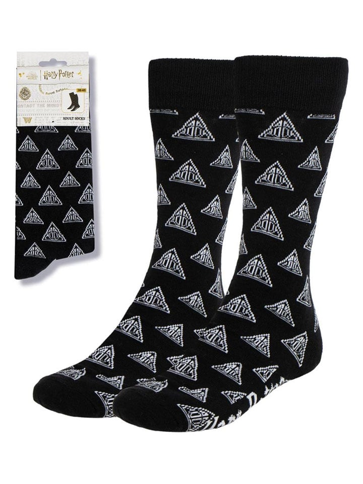 Lucky Socks Skarpety "Harry Potter" w kolorze biało-czarnym rozmiar: 38-45