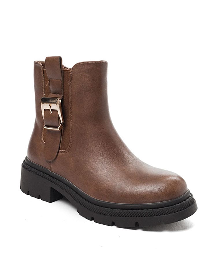 Sixth Sens Botki w kolorze jasnobrązowym rozmiar: 38