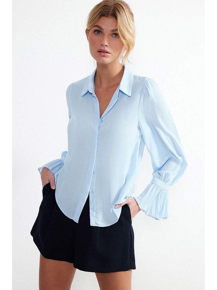 trendyol Bluzka w kolorze błękitnym rozmiar: 38