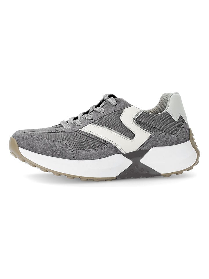 Gabor Skórzane sneakersy w kolorze szarym rozmiar: 37,5
