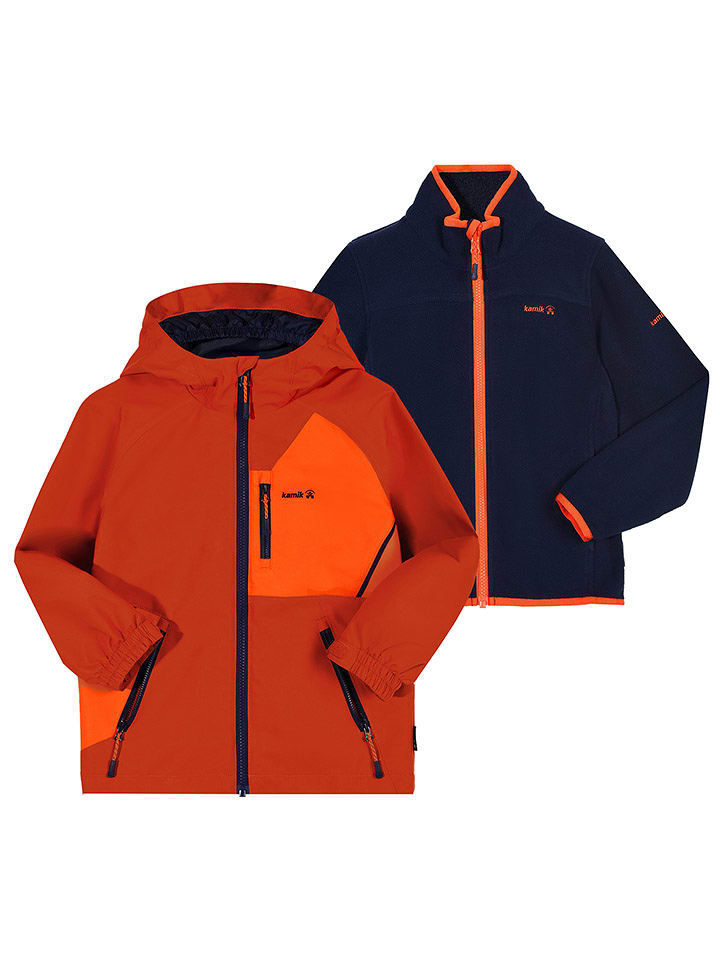 Kamik Kurtka przeciwdeszczowa 3w1 "Silas" w kolorze czerwono-granatowym rozmiar: 116