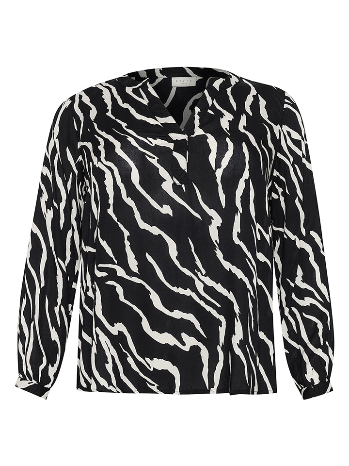 KAFFE curve Bluzka w kolorze czarno-białym rozmiar: 52