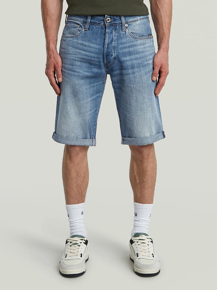 G-Star Bermudy dżinsowe w kolorze niebieskim rozmiar: W27