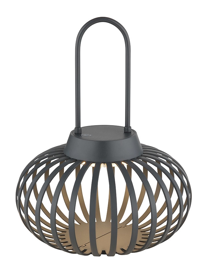 Globo lighting Lampa stołowa LED "Allegra" w kolorze antracytowym - wys. 25,5 x Ø 20,5 cm rozmiar: onesize