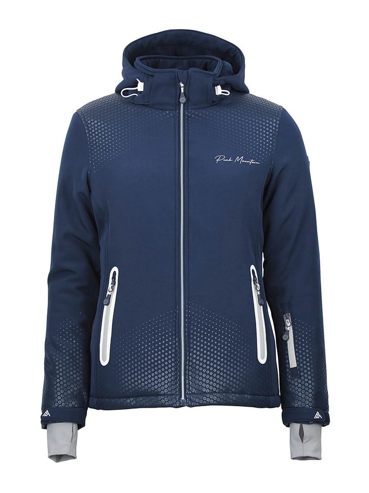 Peak Mountain Kurtka softshellowa "Abraplus" w kolorze granatowym rozmiar: XL