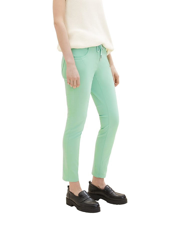 Tom Tailor Spodnie w kolorze zielonym rozmiar: 44/L28