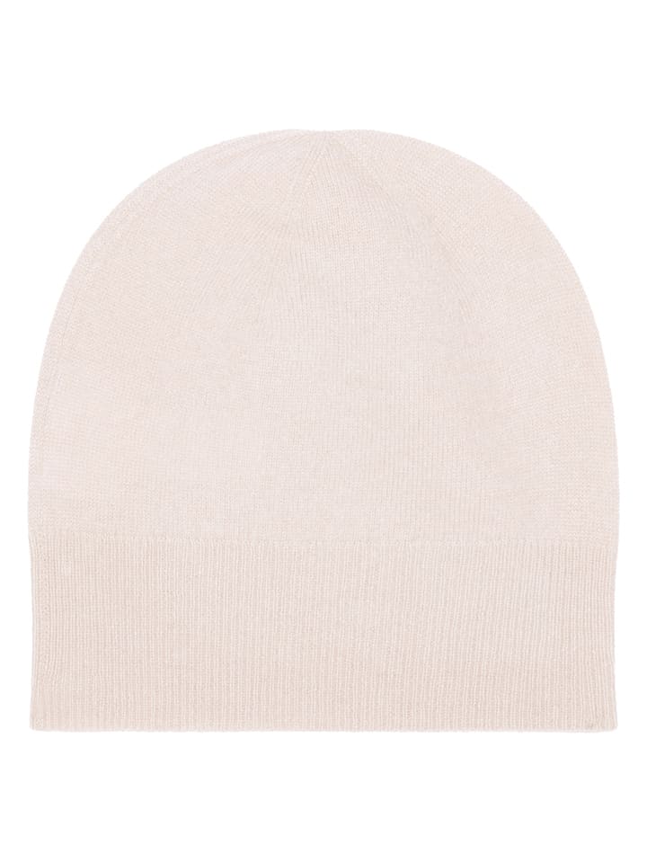 AUTHENTIC CASHMERE Kaszmirowa czapka "Manti" w kolorze kremowym rozmiar: onesize