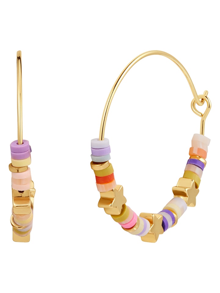 Yokoamii Pozłacane kolczyki-kreole rozmiar: onesize