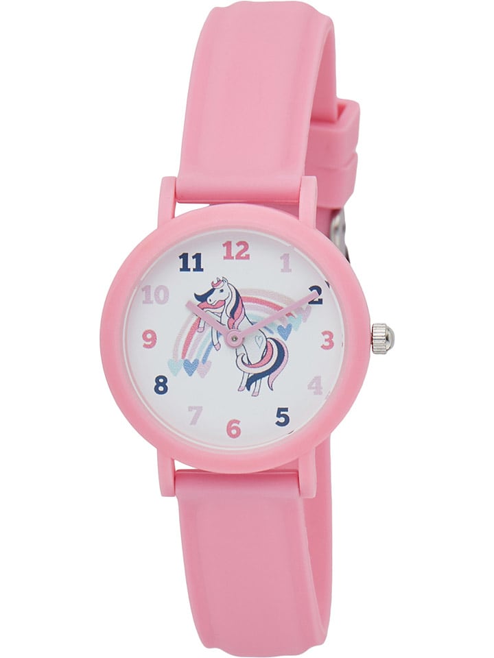 U.S. Polo Assn. Zegarek kwarcowy w kolorze biało-jasnoróżowym rozmiar: onesize