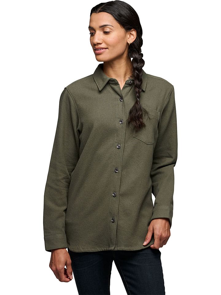 Black Diamond Koszula flanelowa "Projekt" w kolorze khaki rozmiar: M