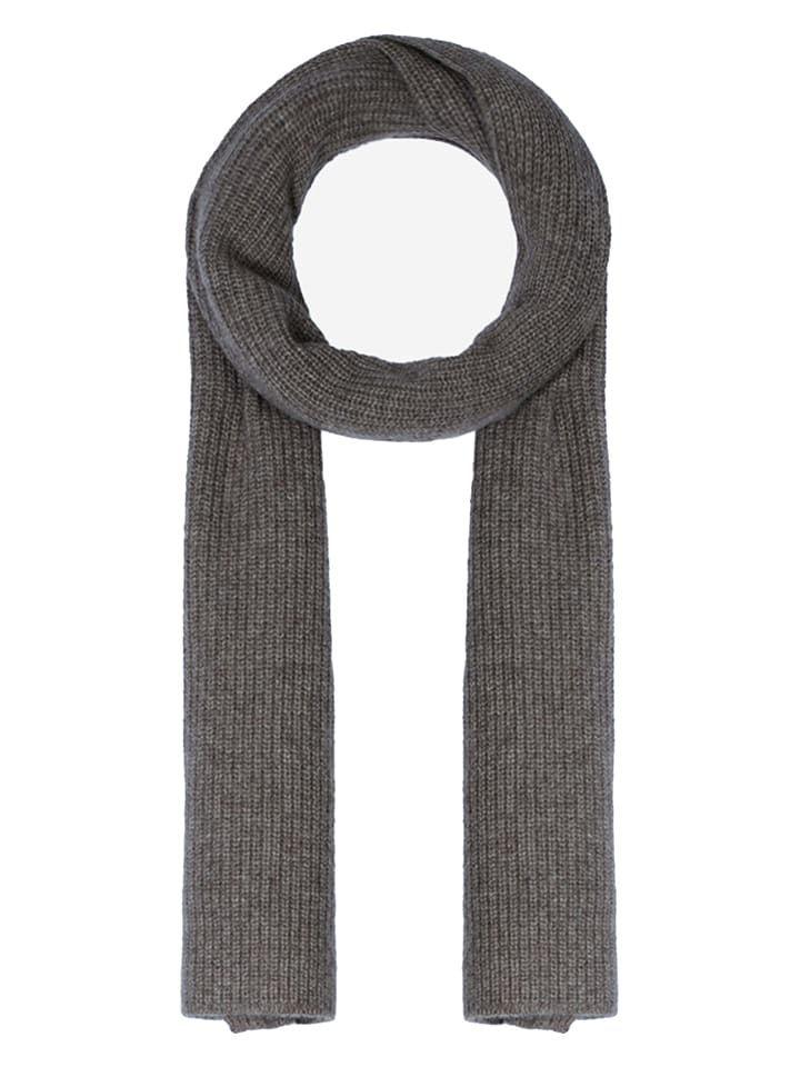 Perfect Cashmere Kaszmirowy szal "Louane" w kolorze antracytowym - 180 x 30 cm rozmiar: onesize