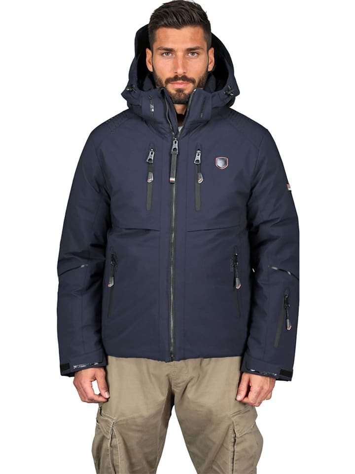 Geographical Norway Kurtka narciarska "Waouh" w kolorze granatowym rozmiar: XL
