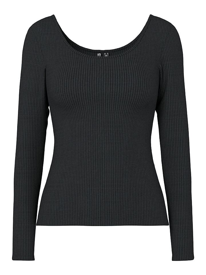 Pieces Koszulka "Kitte" w kolorze czarnym rozmiar: M