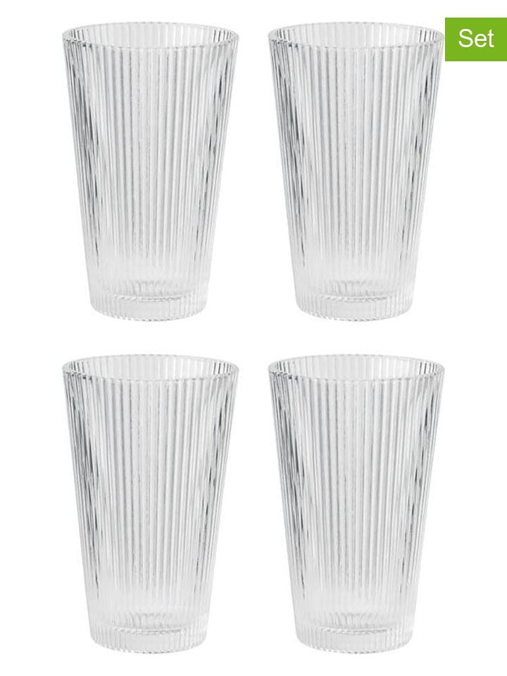 Stelton Szklanki (4 szt.) "Pilastro" - 350 ml rozmiar: onesize