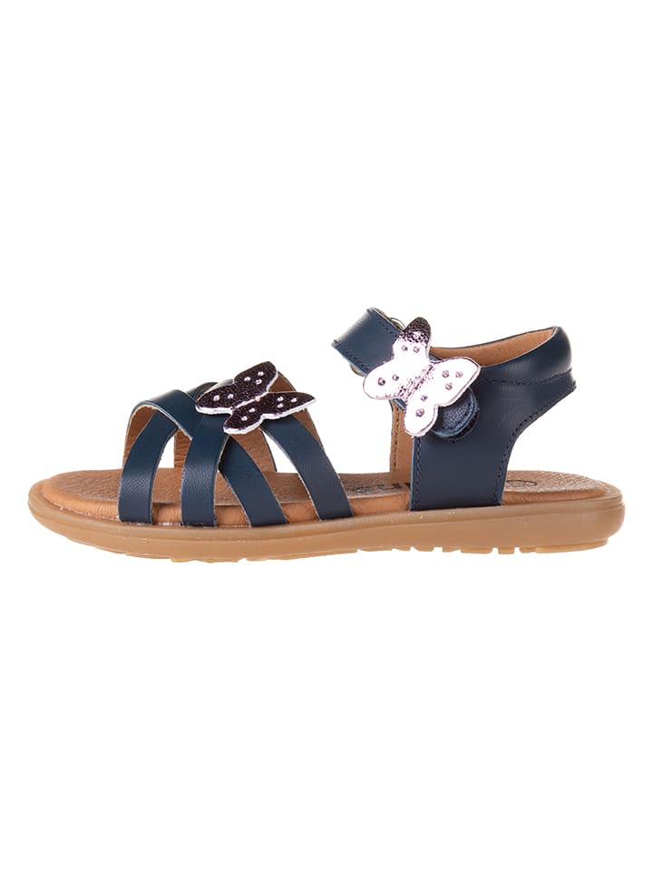 kmins Skórzane sandały w kolorze granatowym rozmiar: 26