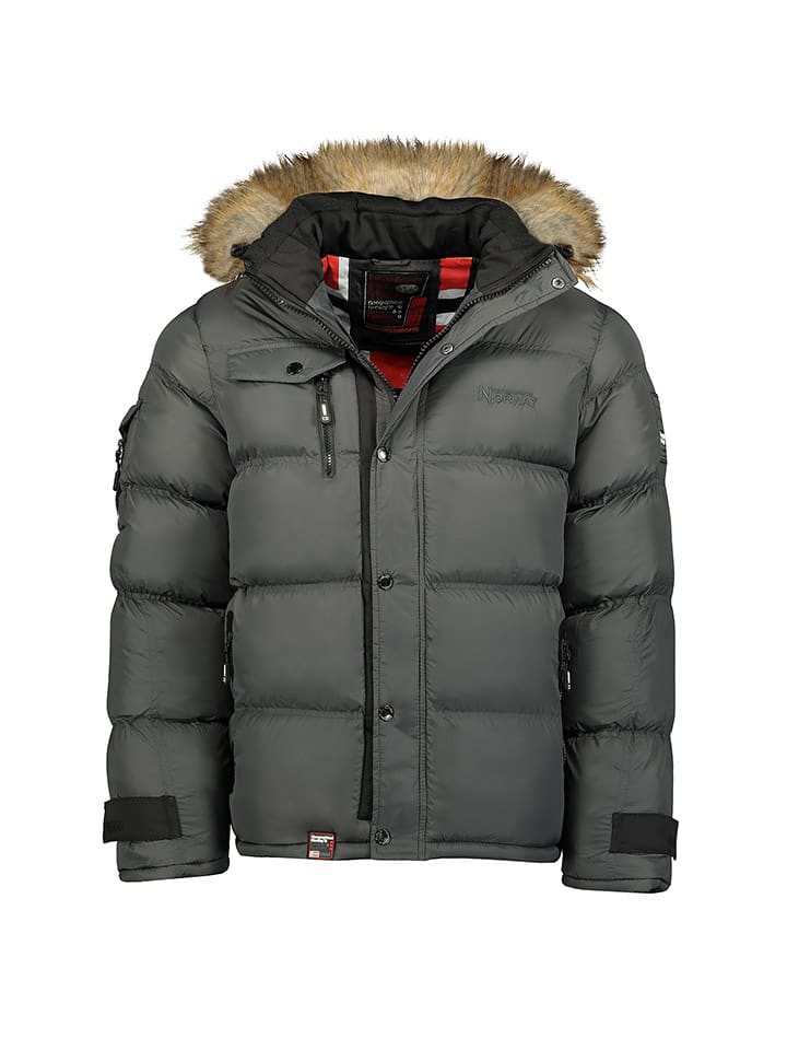 Geographical Norway Parka "Bonap" w kolorze szarym rozmiar: 164