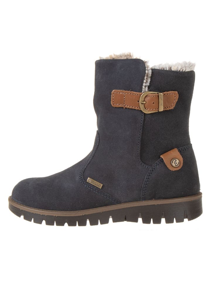 Primigi Skórzane kozaki zimowe w kolorze antracytowym rozmiar: 39