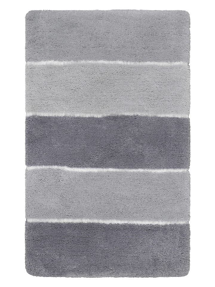 Homie Living Dywanik łazienkowy "Rio Marina" w kolorze srebrno-szarym rozmiar: 60x100 cm