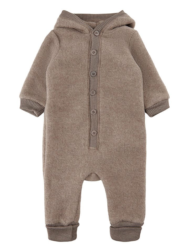 mikk-line Wełniany kombinezon w kolorze brązowym rozmiar: 92