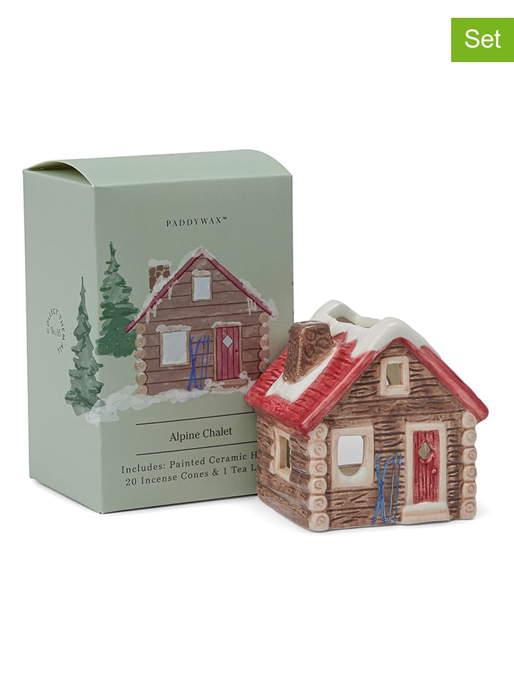 Paddywax 3-częściowy zestaw "Alpine Chalet" w kolorze brązowym rozmiar: onesize