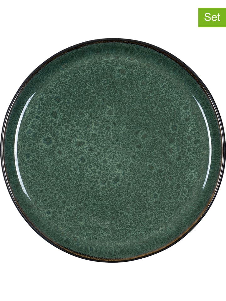 Bitz Talerzyki deserowe (6 szt.) "Gastro" w kolorze czarno-zielonym - Ø 21 cm rozmiar: onesize