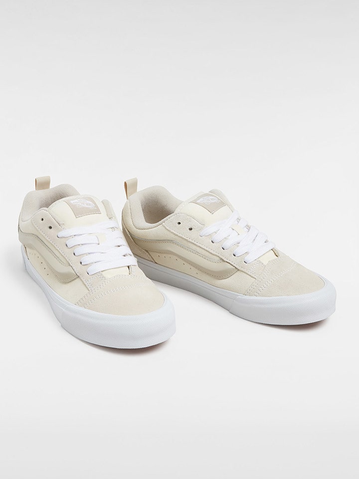 Vans Skórzane sneakersy "Knu Skool" w kolorze beżowym rozmiar: 39