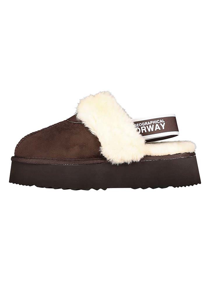 Geographical Norway Kapcie "Oscara" w kolorze brązowym rozmiar: 36