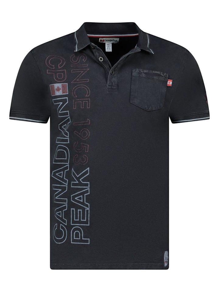 Canadian Peak Koszulka polo "Konakreak" w kolorze czarnym rozmiar: M