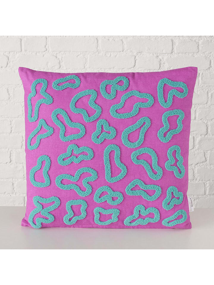 Boltze Poduszka "Swirla" w kolorze fioletowo-turkusowym - 45 x 45 cm rozmiar: onesize