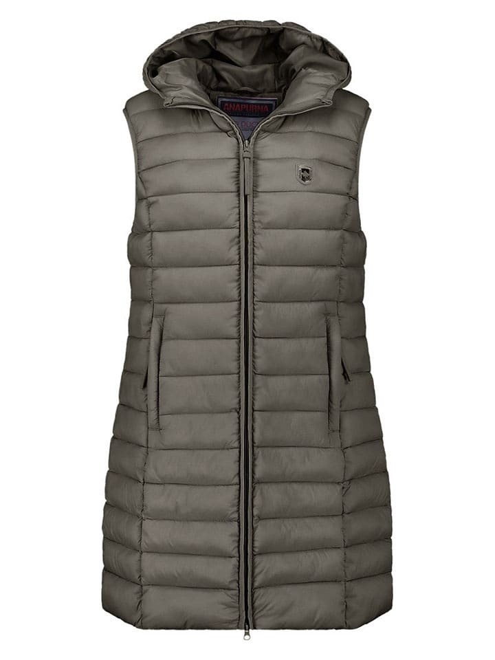 ANAPURNA Kamizelka pikowana "Vakitalana Long" w kolorze khaki rozmiar: XL