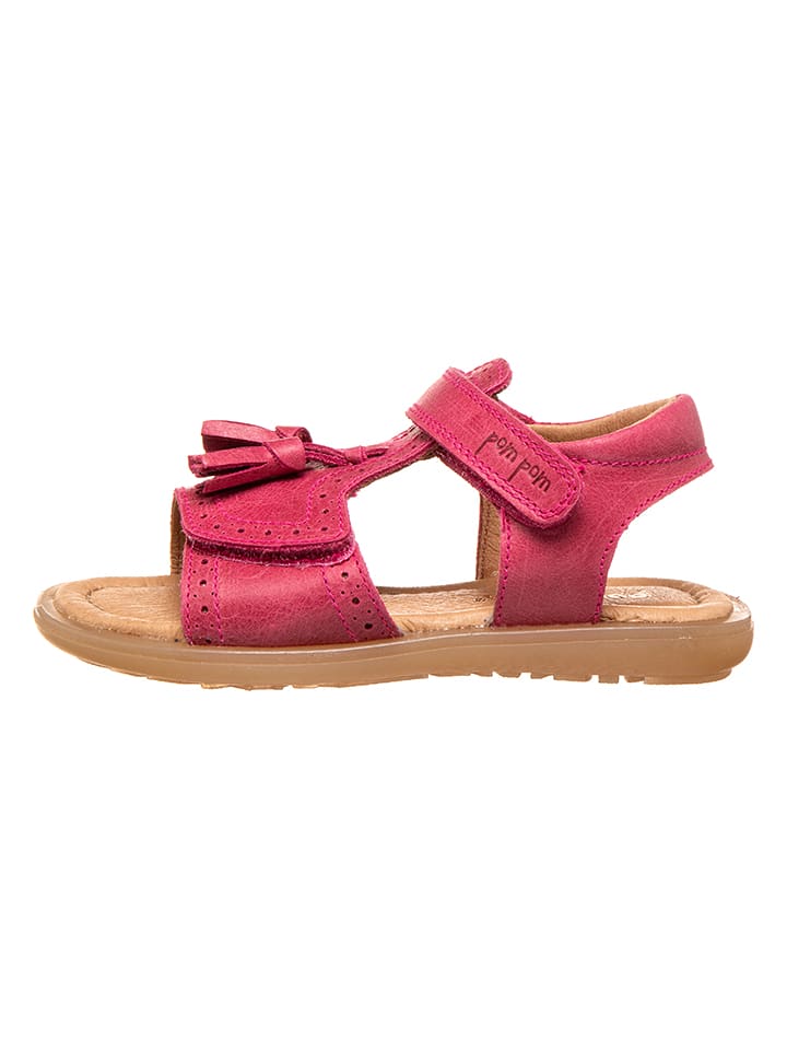 POM POM Skórzane sandały w kolorze różowym rozmiar: 33