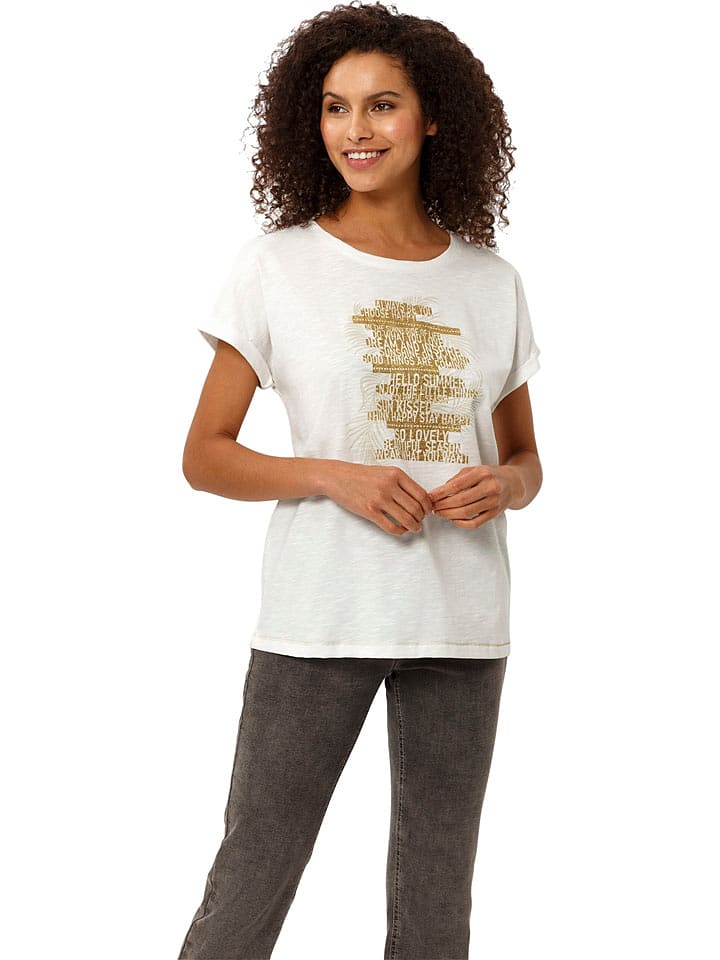 Heine Koszulka w kolorze kremowym rozmiar: 38