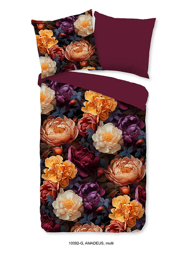 Good Morning Komplet pościeli "Amadeus" w kolorze fioletowo-jasnoróżowym rozmiar: 155x220 cm