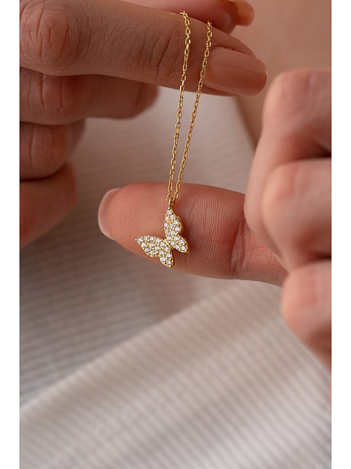 Lodie Silver Srebrny naszyjnik z cyrkoniami - dł. 42 cm rozmiar: onesize